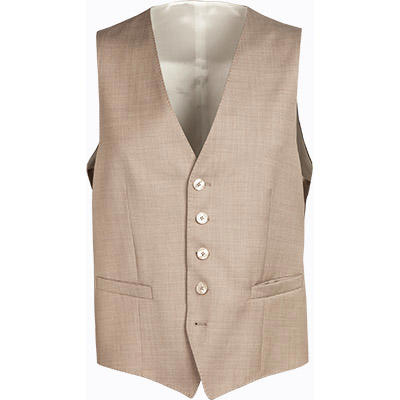 BALDESSARINI, Weste, Slim Fit, Schurwolle, beige meliert