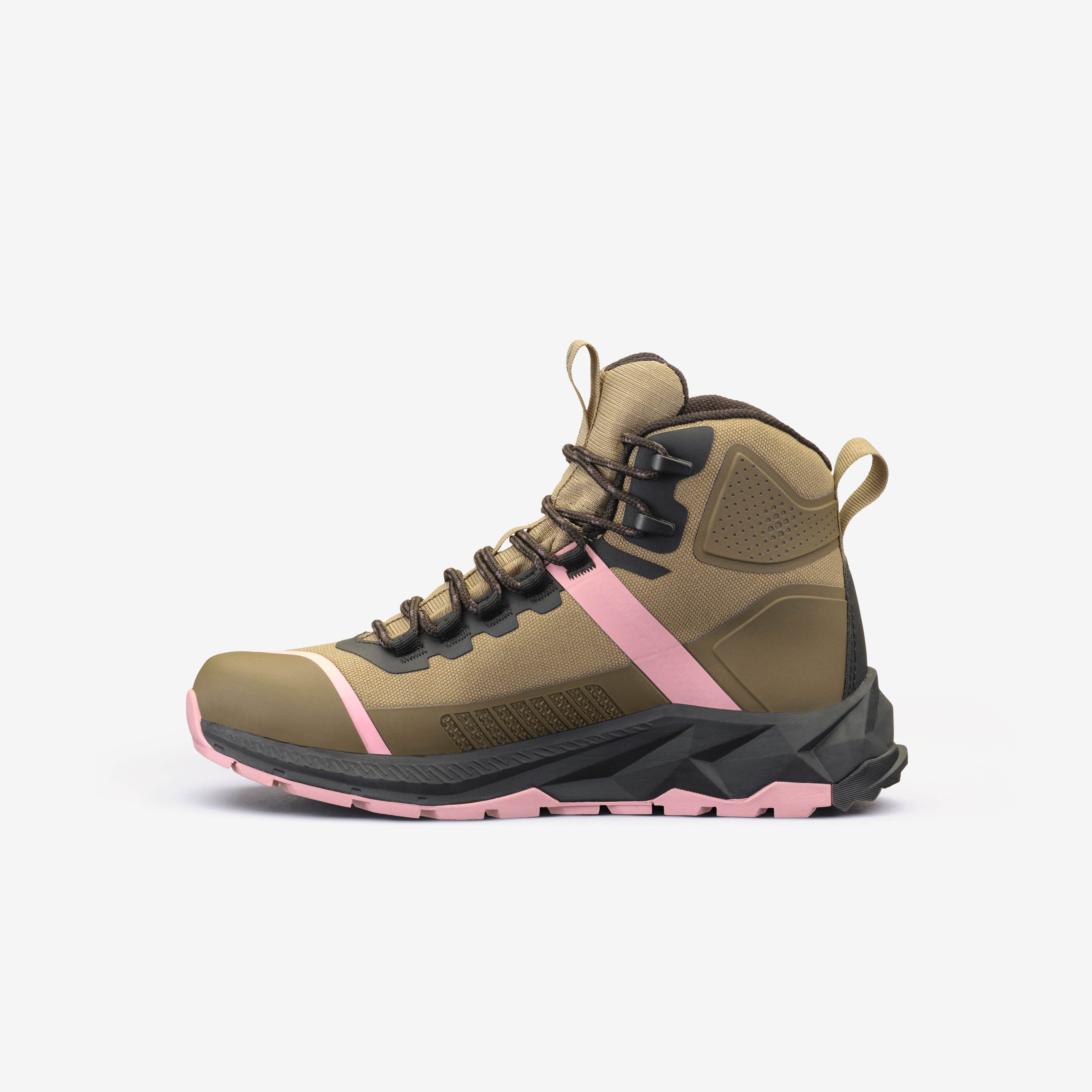 Phantom Trail Mid Waterproof Hiking Boots Femme Khaki/Dusty Pink