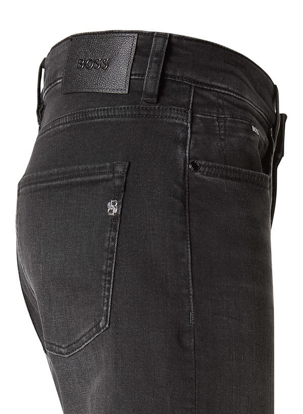 BOSS Black, Jeans Delaware, Slim Fit, Baumwoll-Stretch, schwarz