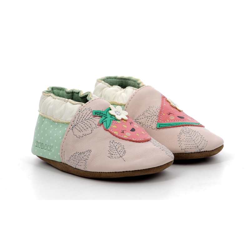 Chaussons cuir tannage vegetal Fruit's Party