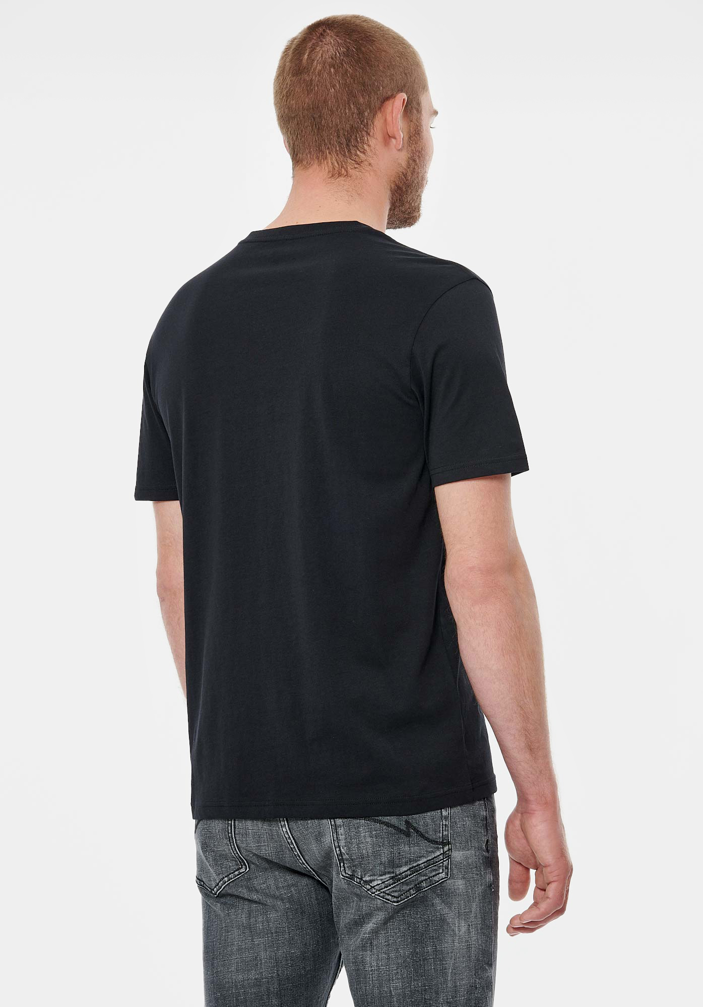 SETER  T-shirt noir homme 100% coton bio