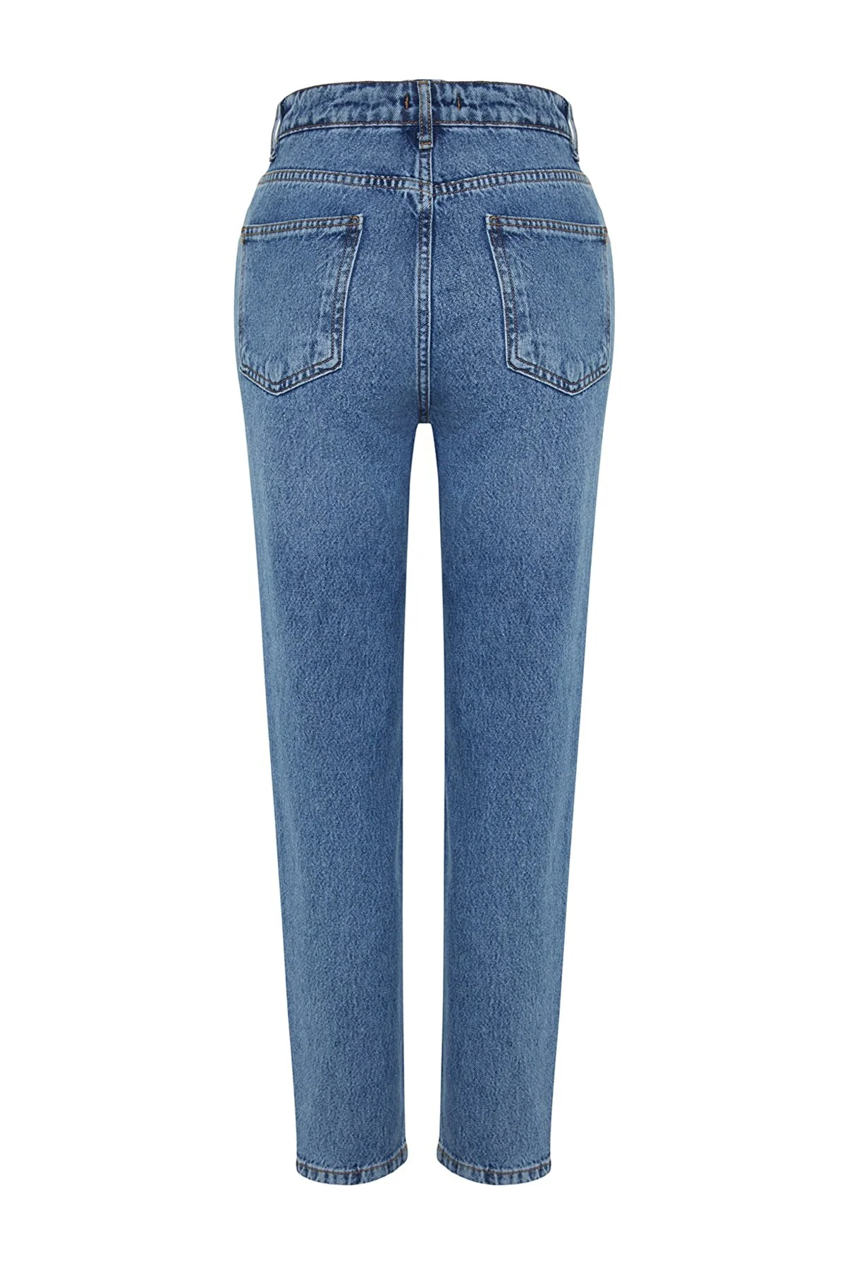 Trendyol Collection  Blaue Mom-Jeans mit hoher Taille TWOAW24JE00076