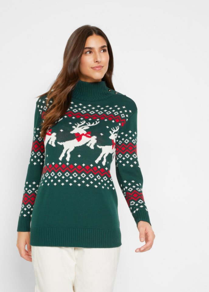 Weihnachtspullover Rentier