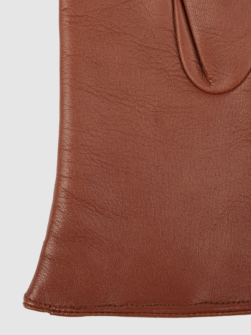 Handschuhe aus Leder in cognac