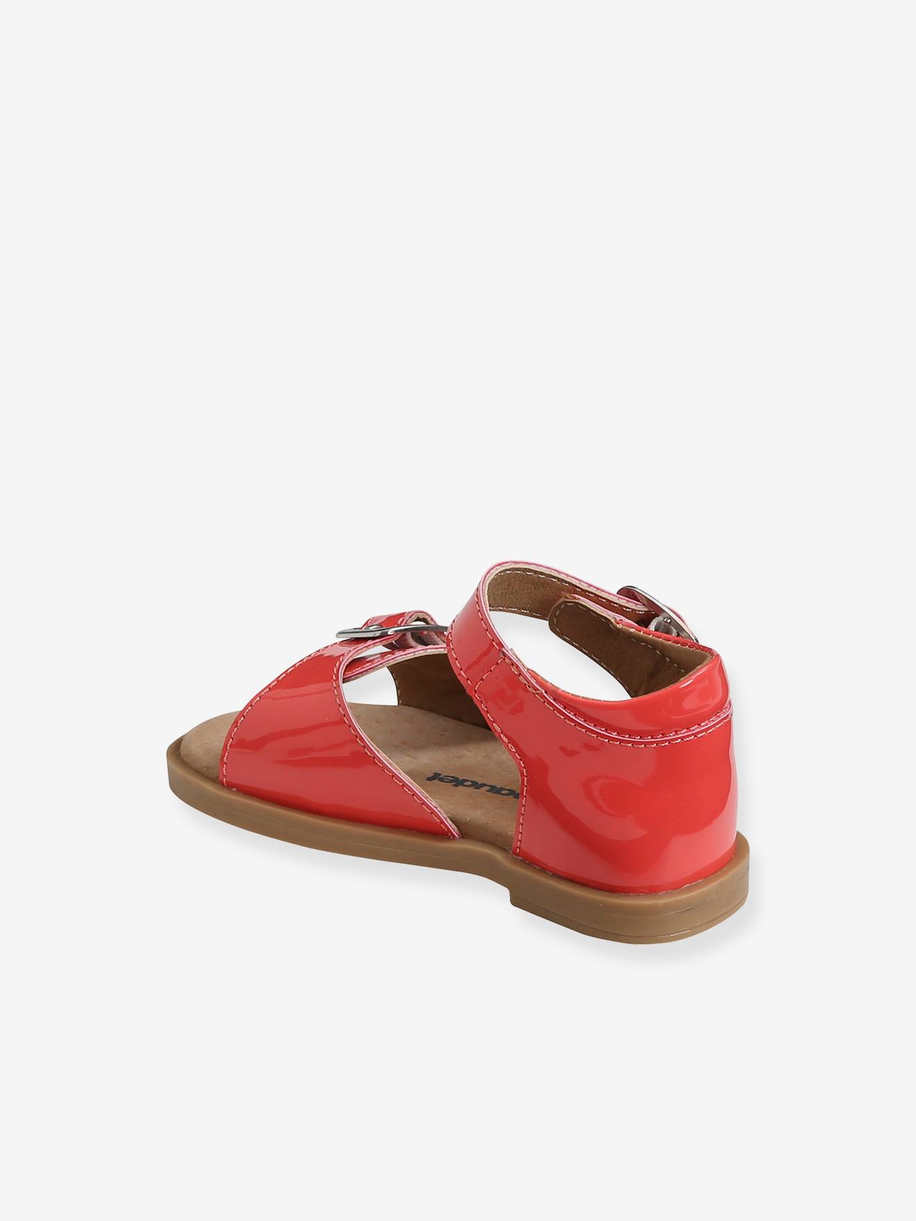 Sandales bout ouvert bébé fille corail