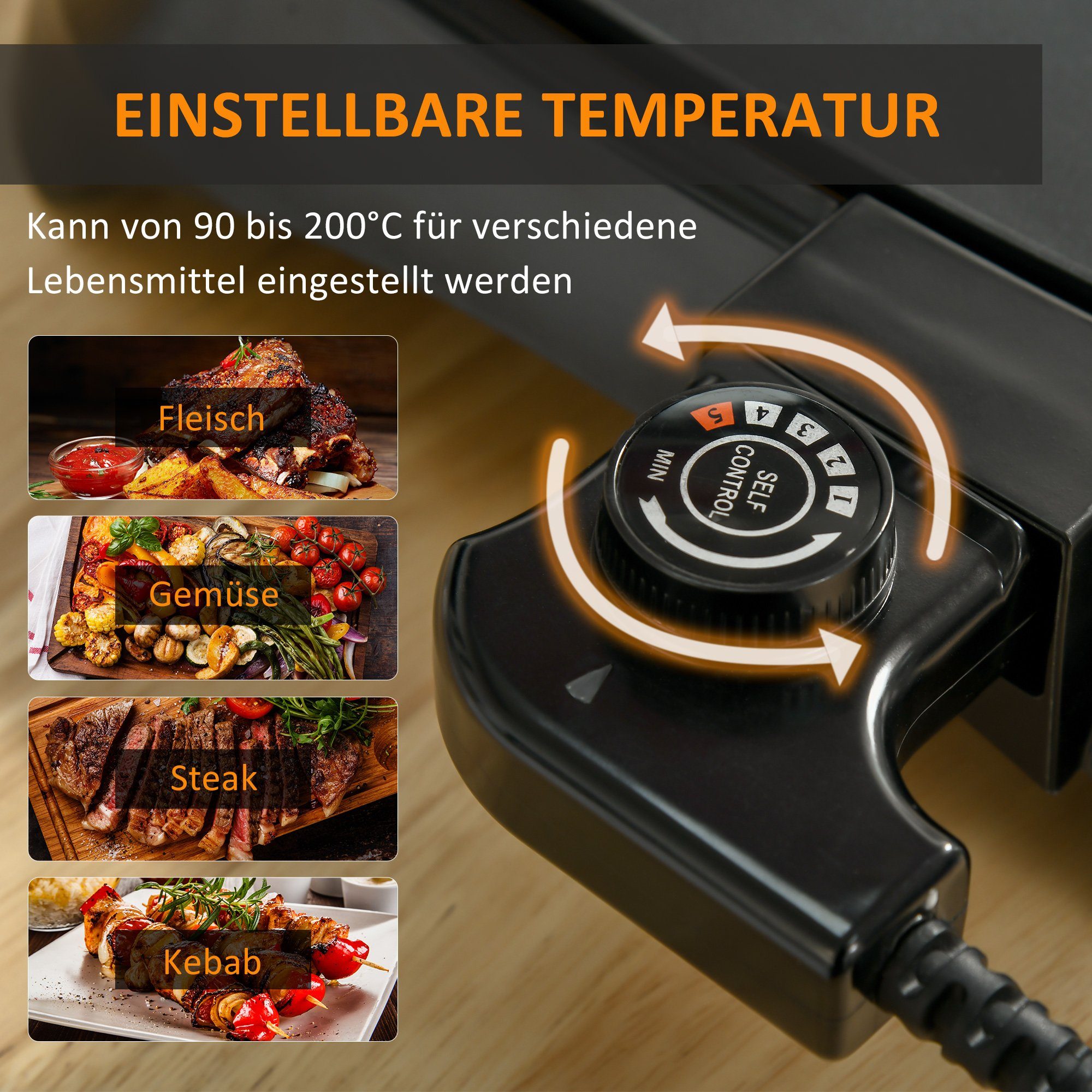 HOMCOM Raclette Elektrogrill