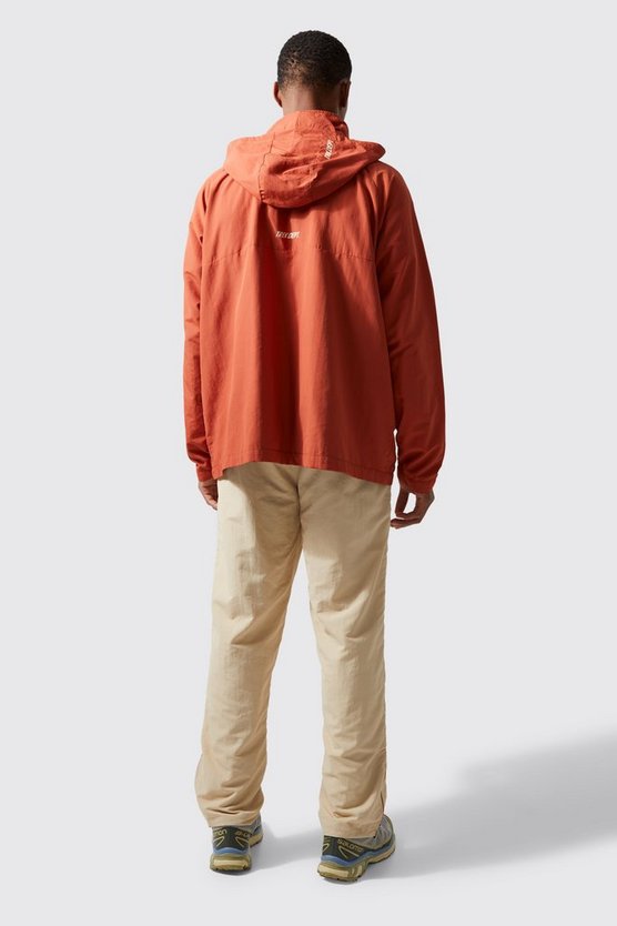 Active Oversize Nylon-Jacke in Knitteroptik