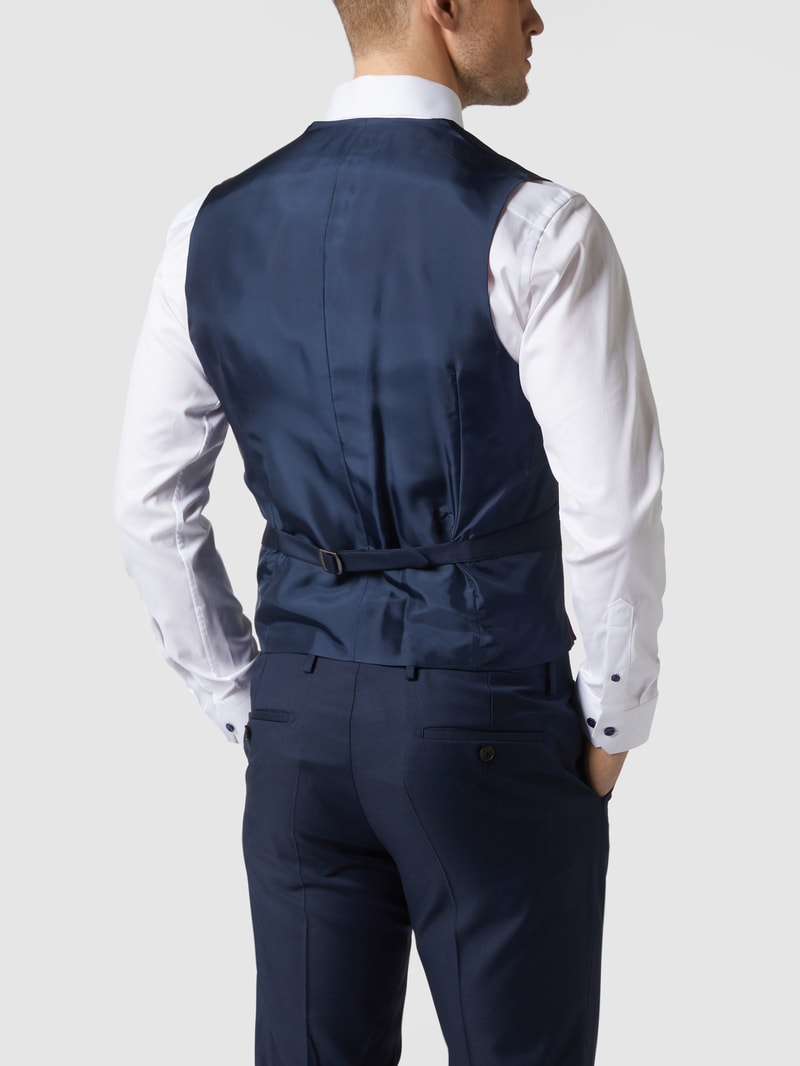Slim Fit Weste aus Schurwolle - 'Savile Row' in blau