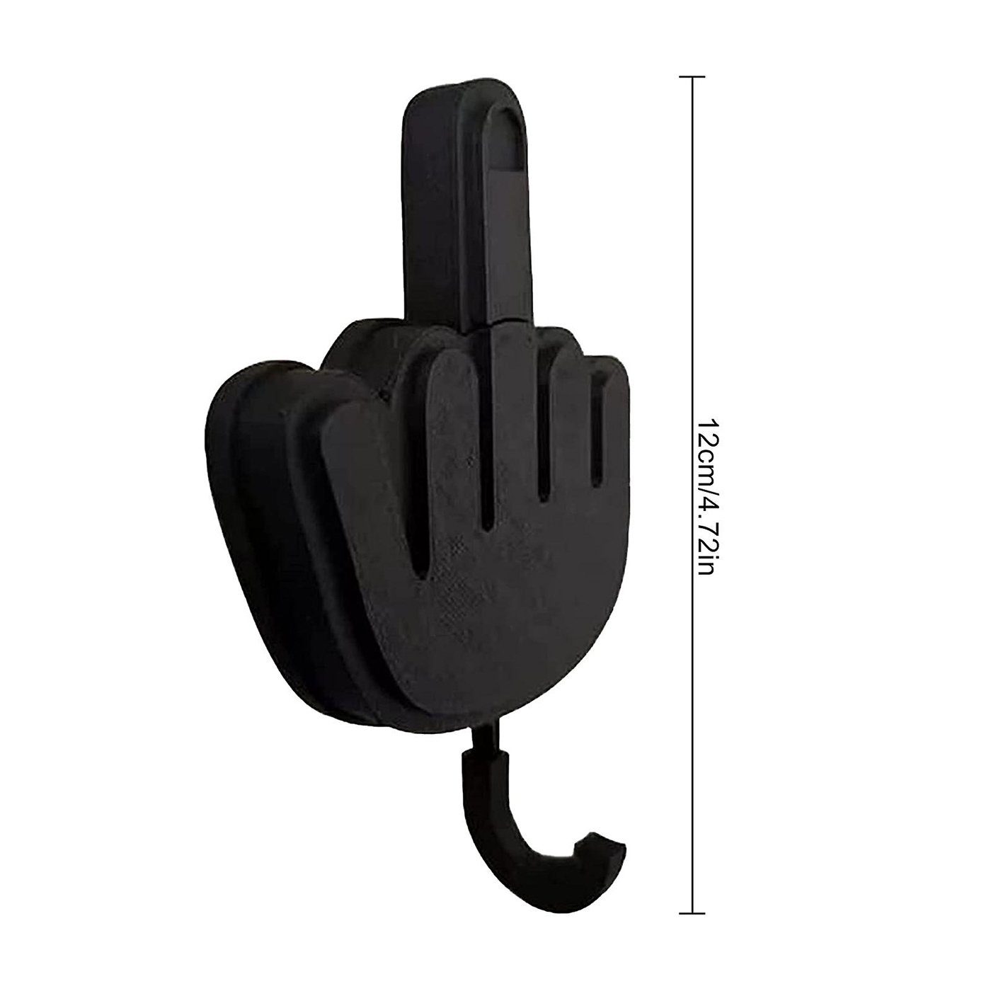 EBUY Wandhaken Selbstklebender Schlüsselhaken für den Mittelfinger, (1-St)