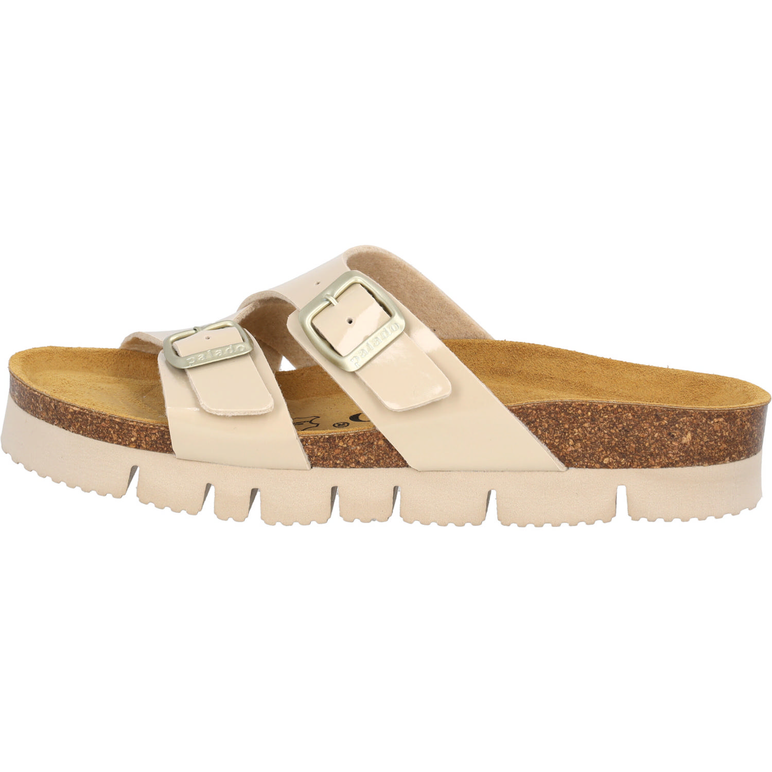 Palado Arrila PL, Pantoletten, Damen, Beige Lack