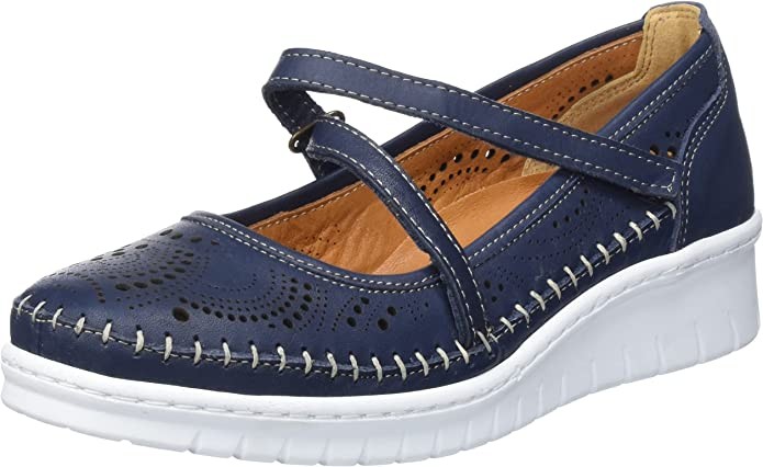 COMFORTABEL Sportliche Slipper blau