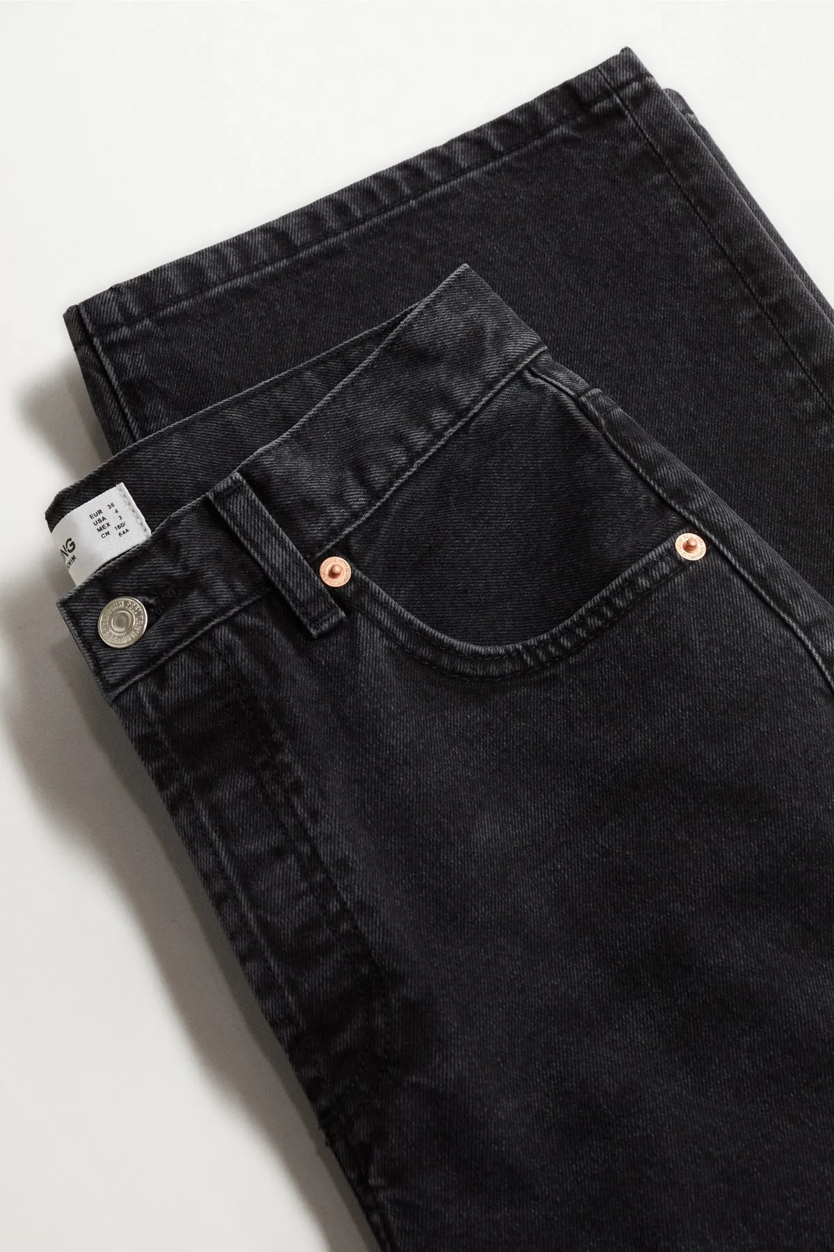 MANGO  27011118 Damen / Mädchen Schwarzer Denim