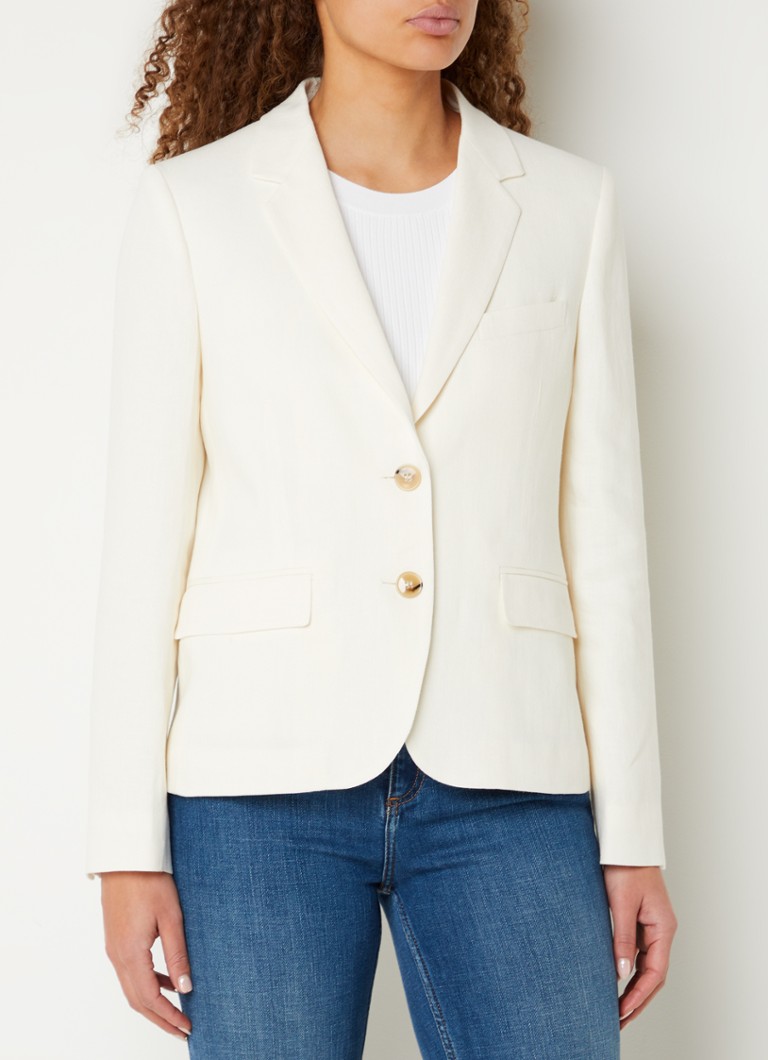 Gerard Darel Beck blazer in linen blend with flap pockets