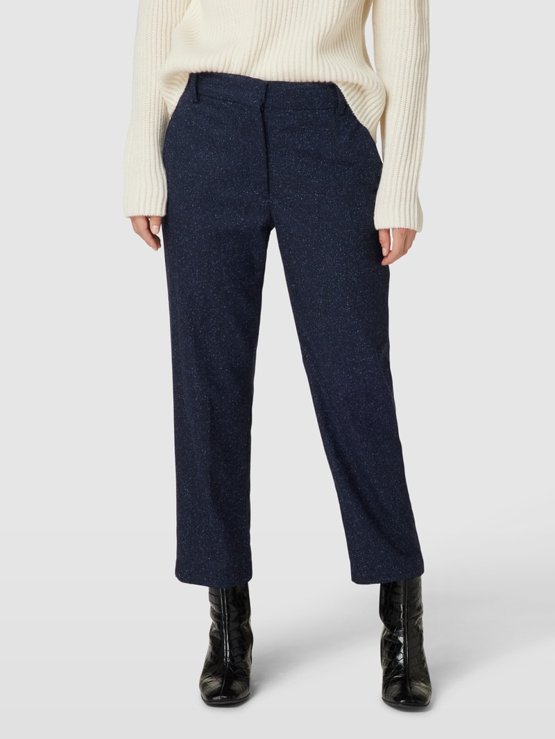 Stoffhose mit Gesäßtaschen in marineblau