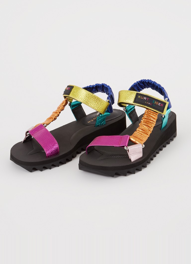 Sandale Kurt Geiger Orion cu finisaj metalic