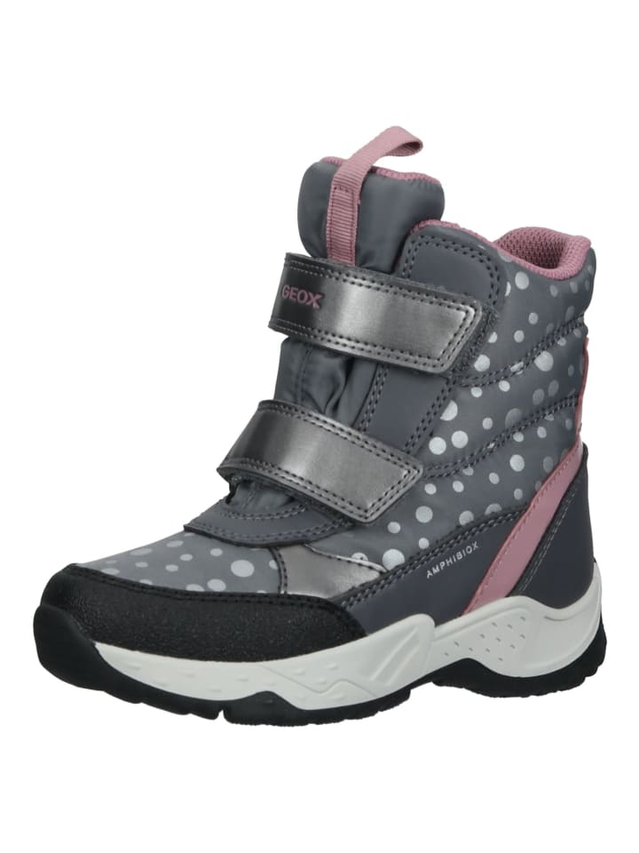 Geox Stiefelette in Grau/Pink günstig kaufen