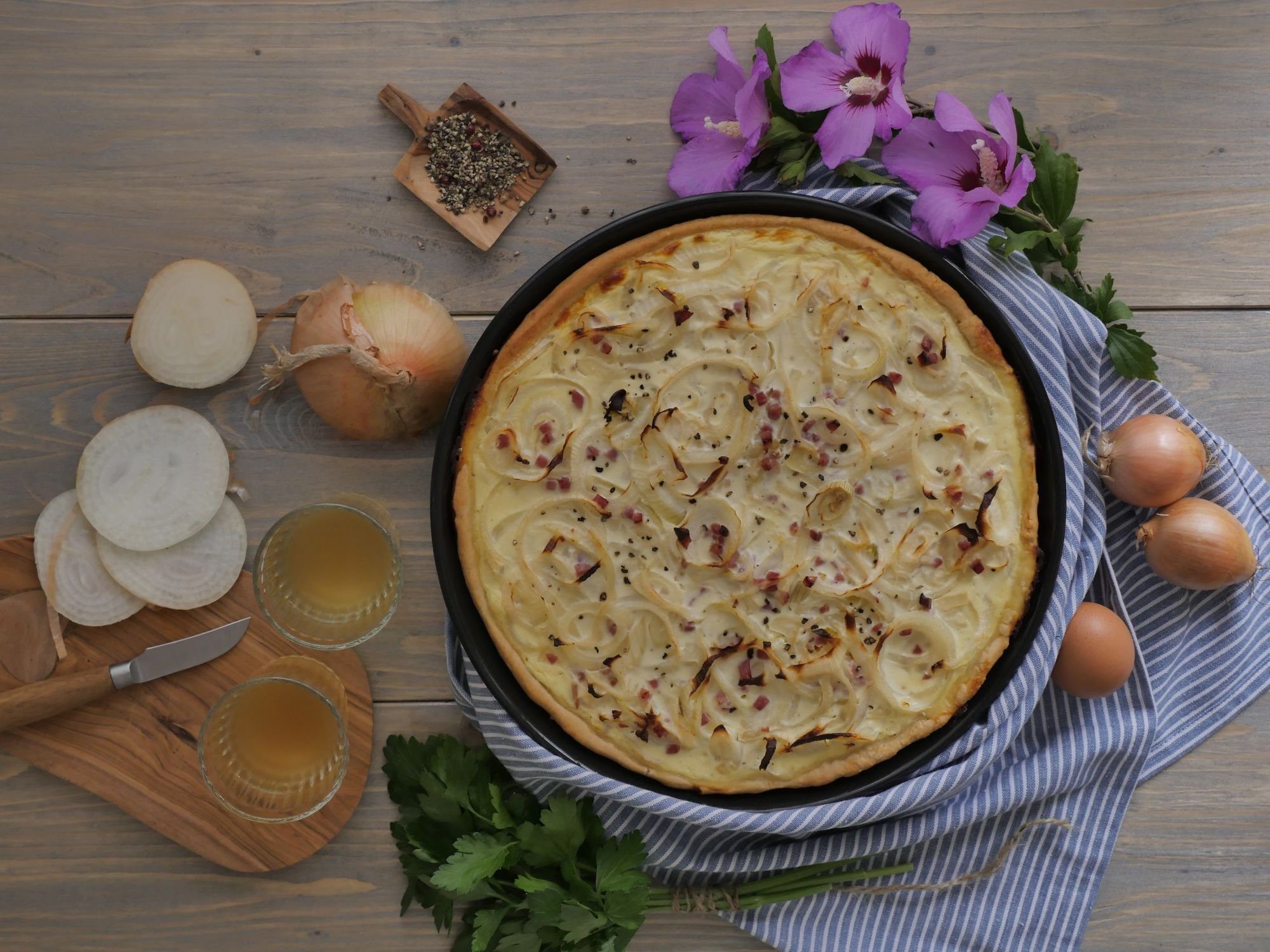 culinario Pizzablech, Metall, (Set, 2-St), Pizzablech, Zwiebelkuchenblech, antihaft
