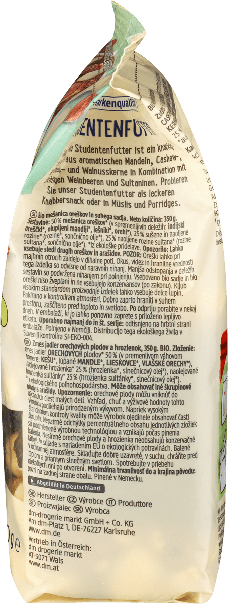 Nuss- & Trockenfrüchtemischung, Studentenfutter, 350 g