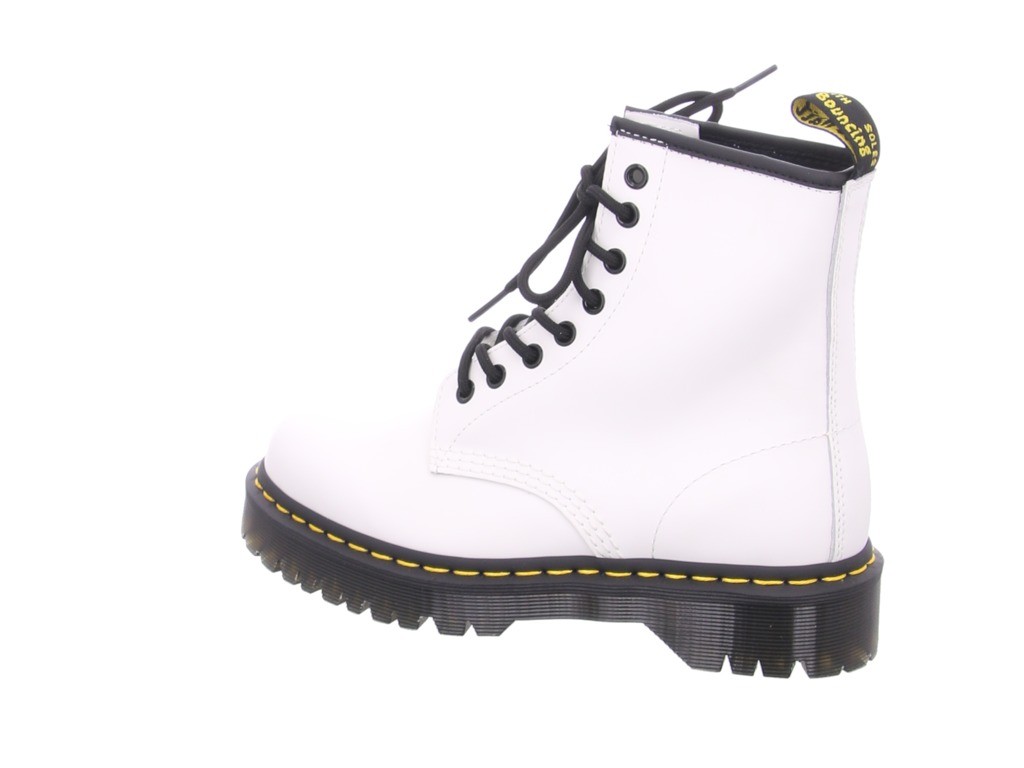 DR. MARTENS Stiefeletten weiss 8 loch plateau
