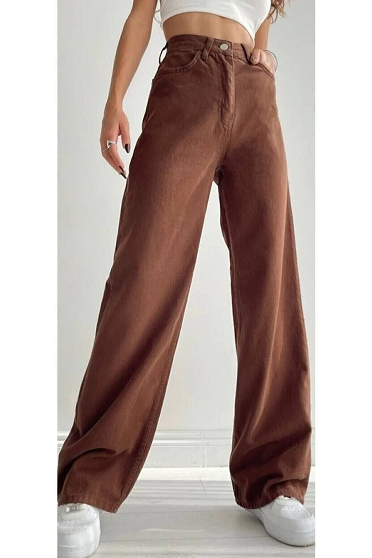 Trn JNS  Jeans - Braun - Wide Leg