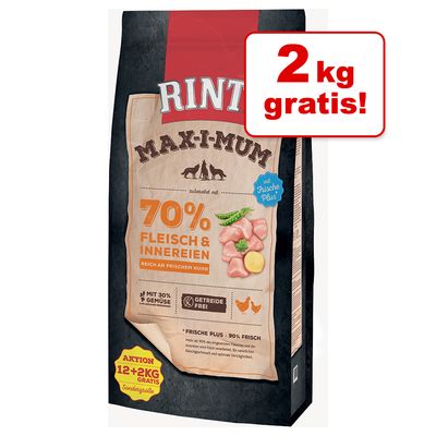 2 gratis! 14 kg RINTI Max-i-mum