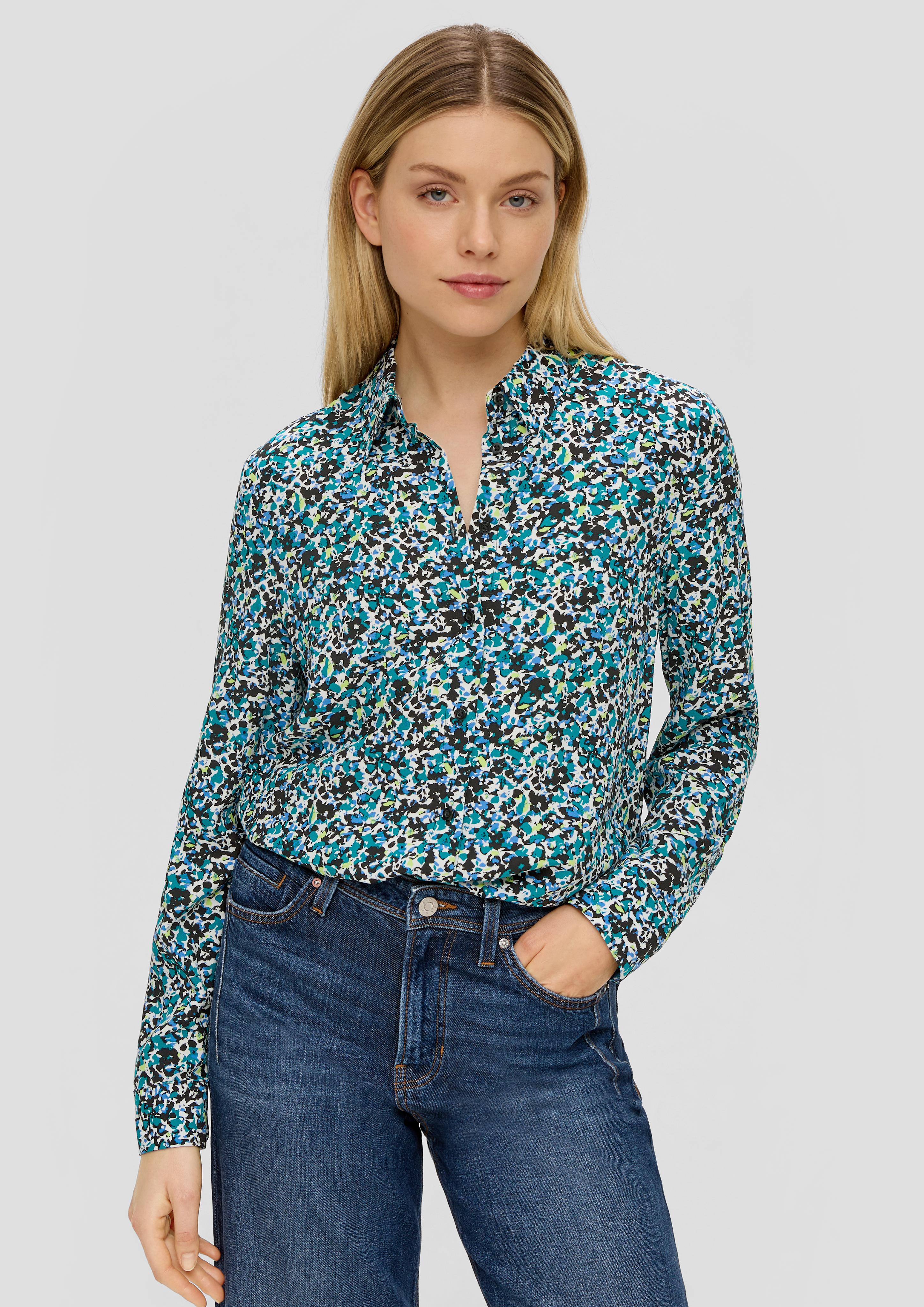 Gemusterte Bluse aus Viskose  2142216-99A0