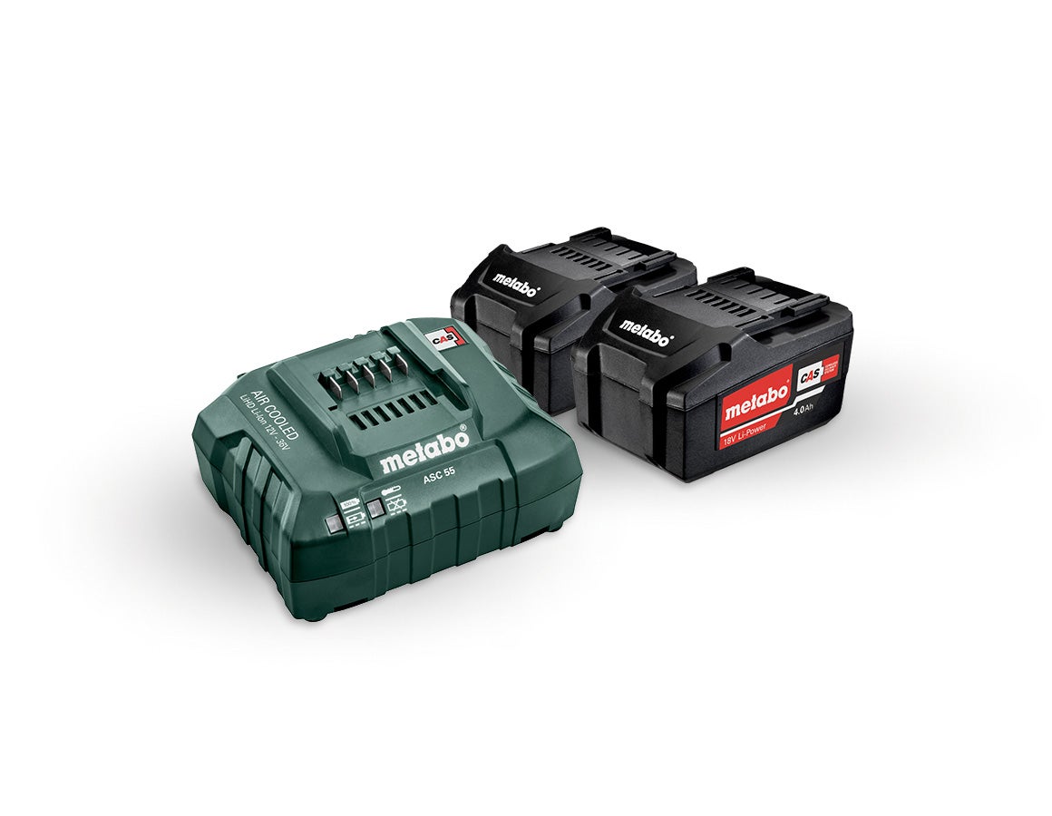 Metabo Akku-Pack 2x 4,0 Li-Ion Akkus + Ladegerät