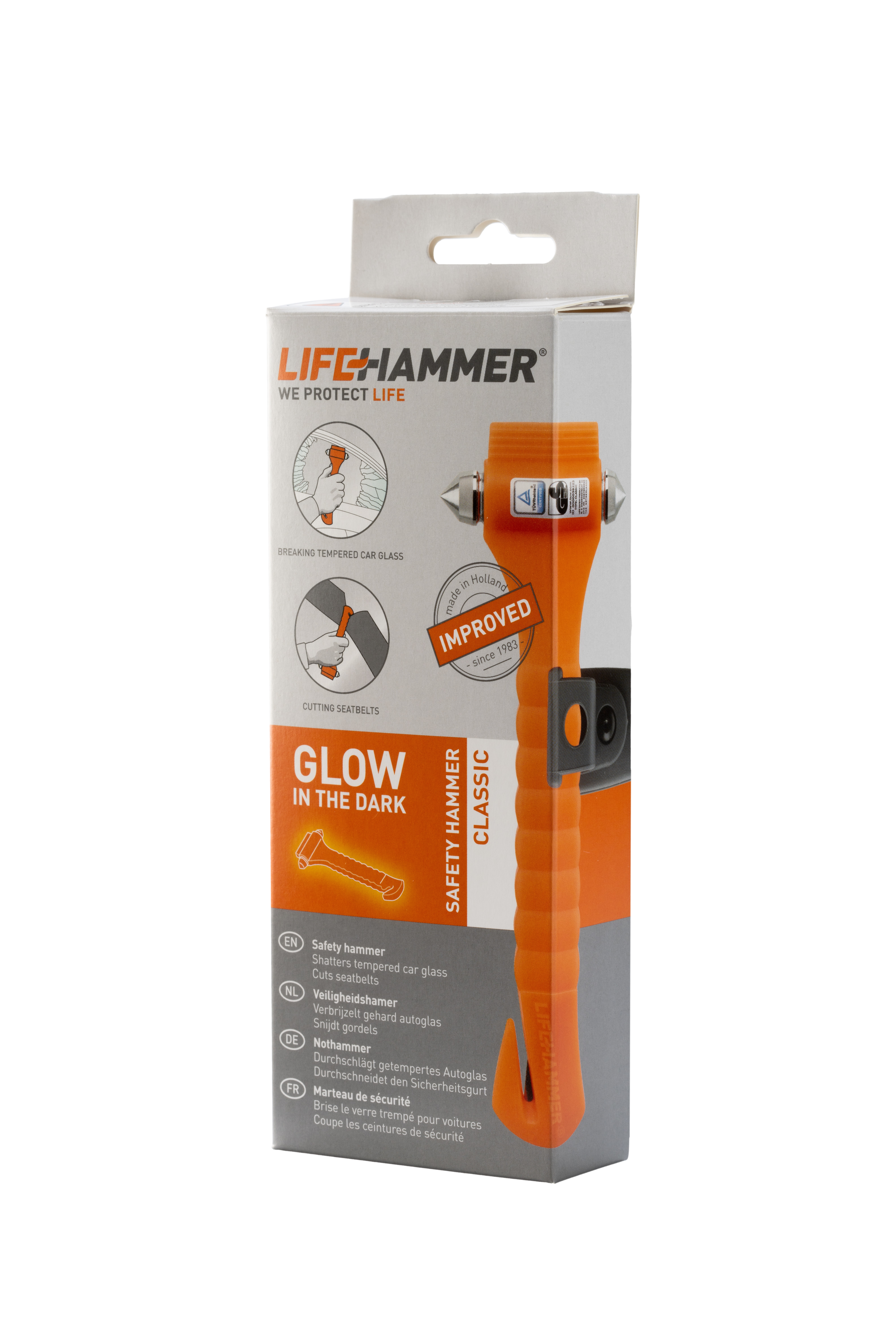 LifeHammer Notfallhammer New Classic Glow, orange - ATU