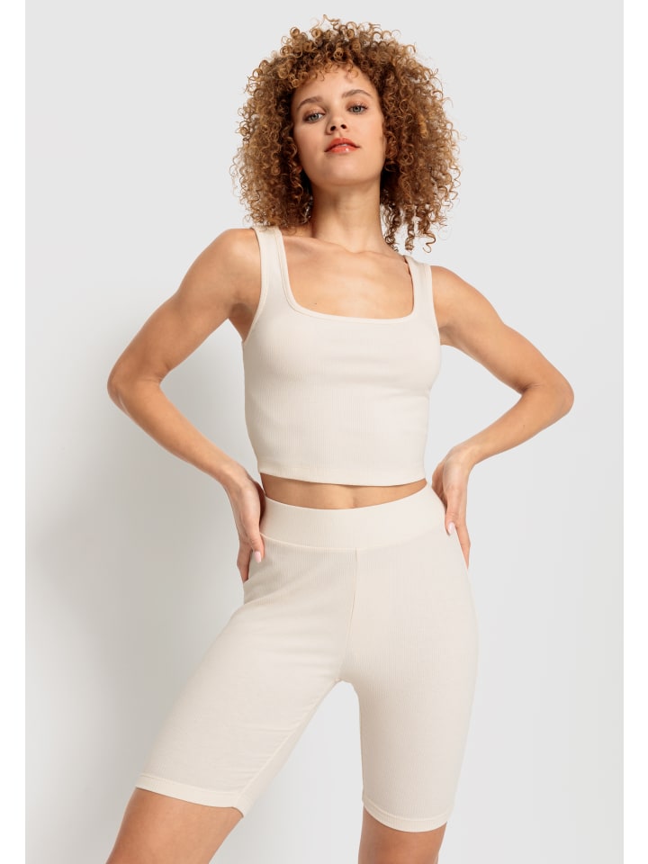 LSCN BY LASCANA Shorty in beige günstig kaufen
