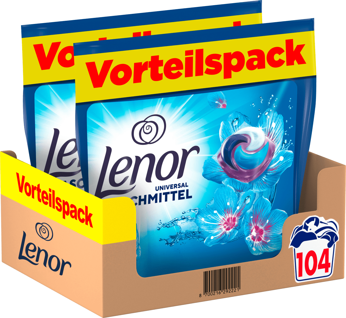 Vollwaschmittel Pods Aprilfrisch (2x52 Pods), 104 Wl