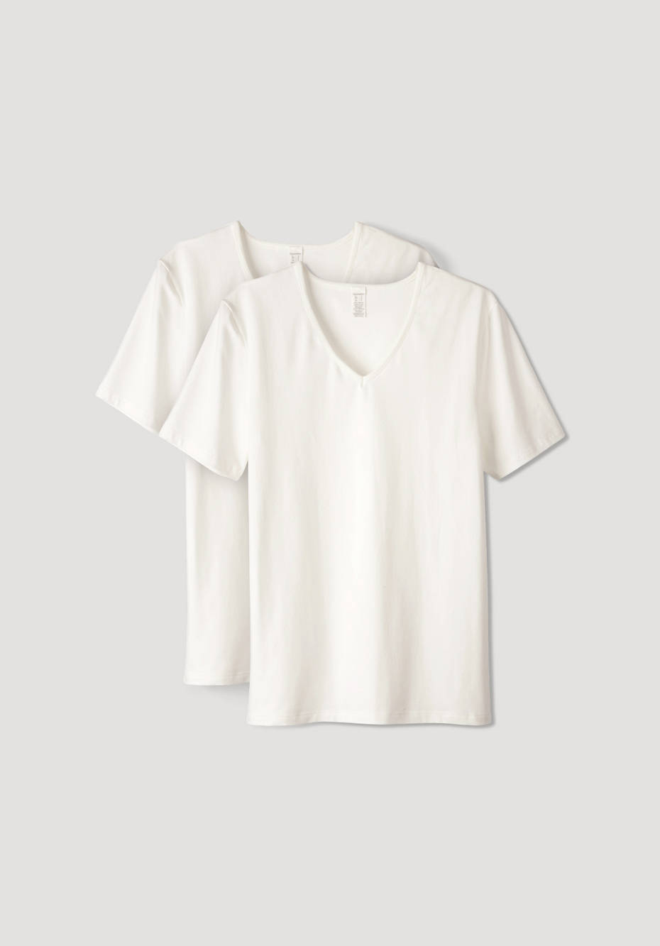 T-Shirt V-Neck PureLUX im 2er Set aus Bio-Baumwolle