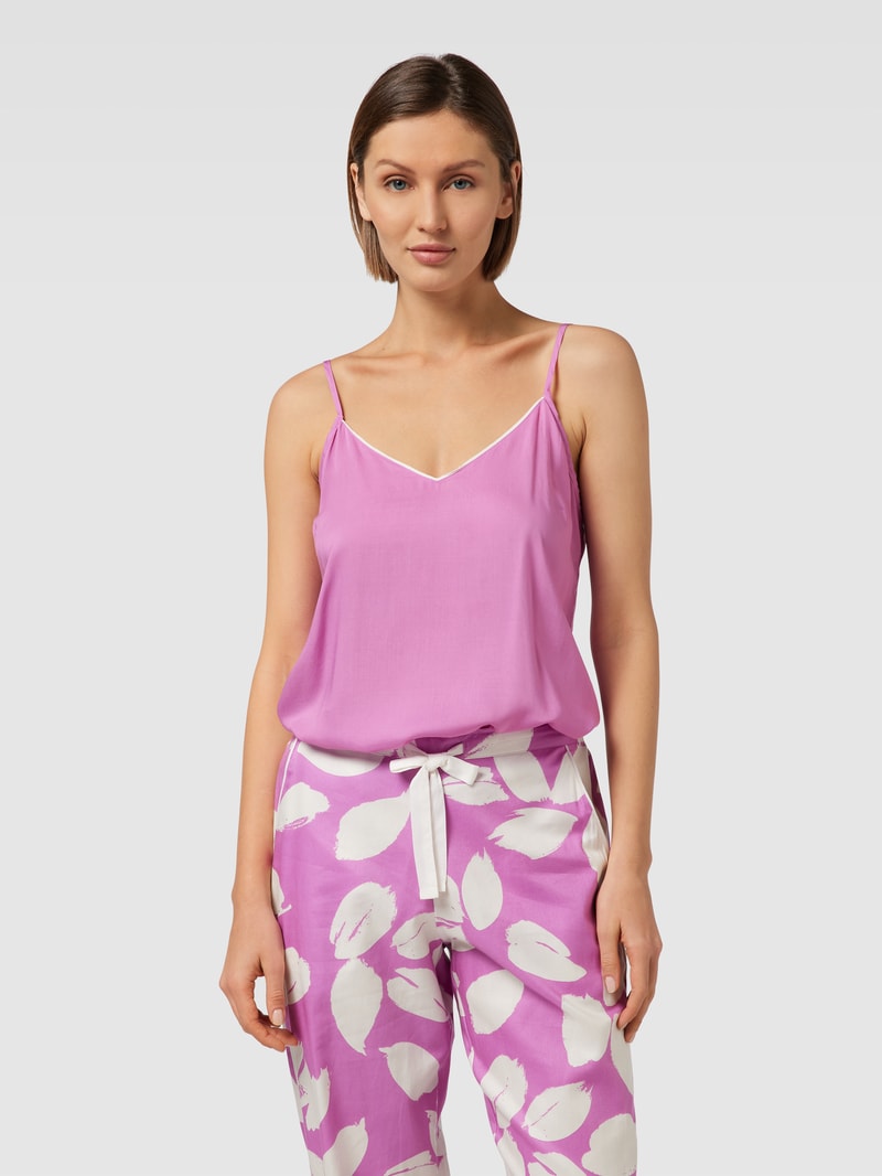 Pyjama-Oberteil mit Spaghettiträgern Modell 'Viola' in pink