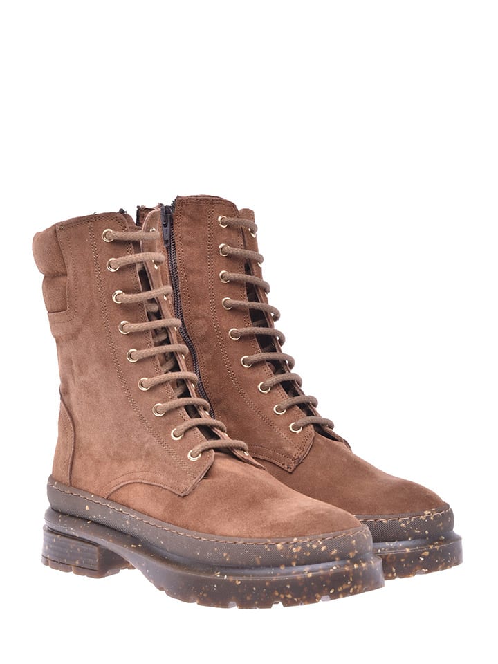 Baldinini Leder-Boots in Braun günstig kaufen