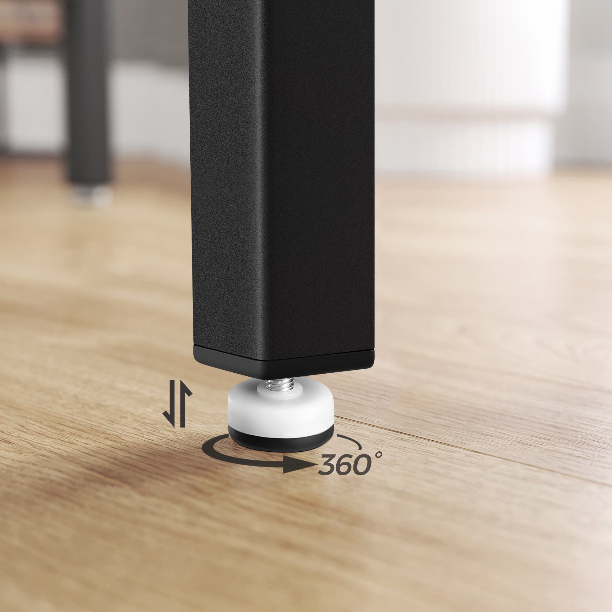 VASAGLE Bartisch Bartisch-Set, Esstisch(120 x 60 x 90 cm) mit 2 Barhochern