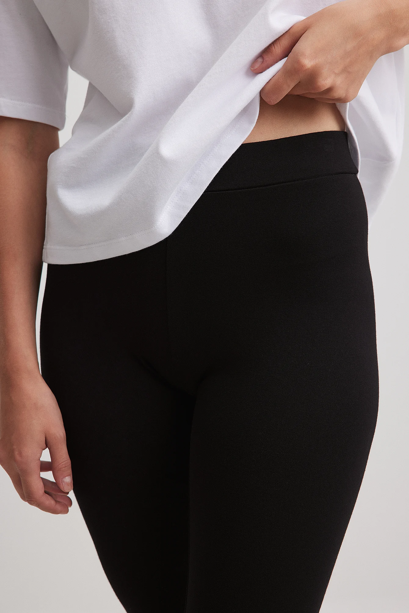 Leggings aus Jersey mit mittlerer Taille