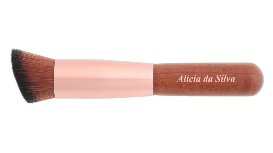 Alicia da Silva Foundationpinsel schräg aus Holz