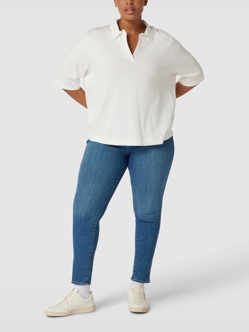 PLUS SIZE Slim Fit Jeans mit Kontrastnähten in jeans