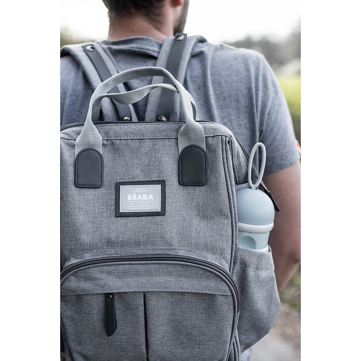 Wickeltasche Wellington - Graumeliert