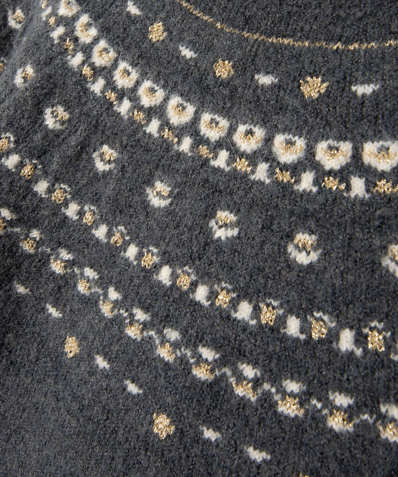 Pull de Nol fille à motifs jacquard - LuluCastagnette gris fonce | GEMO