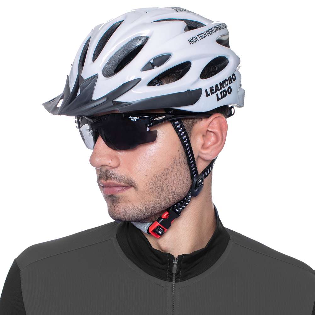 LEANDRO LIDO Freno High Tech Performance Radsport Fahrrad Helm weiß