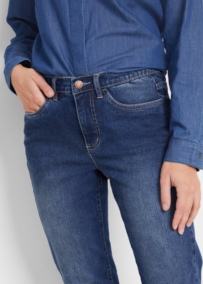 Komfort-Stretch-Jeans, Straight