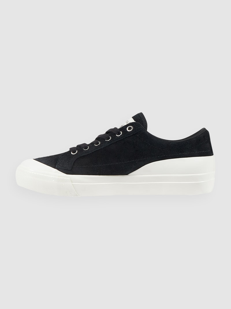 Sneaker aus Veloursleder Modell 'LS1 Low' in schwarz