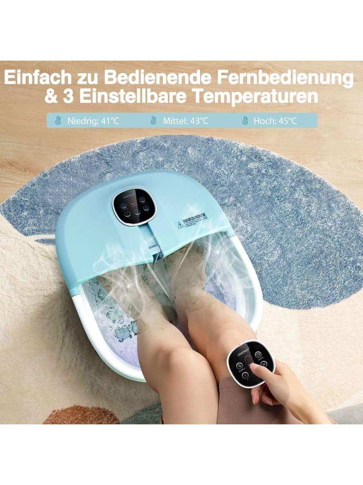 COSTWAY Fußbad Massagegerät in Blau günstig kaufen 41 cm