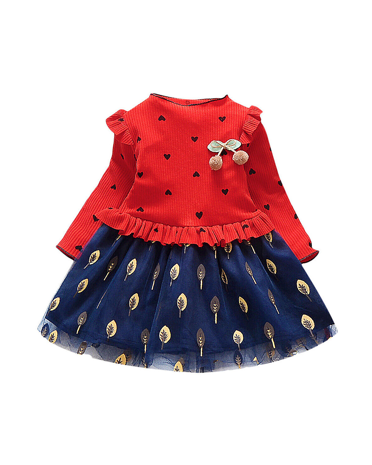 frler Langarmkleid Kleider für Mädchen