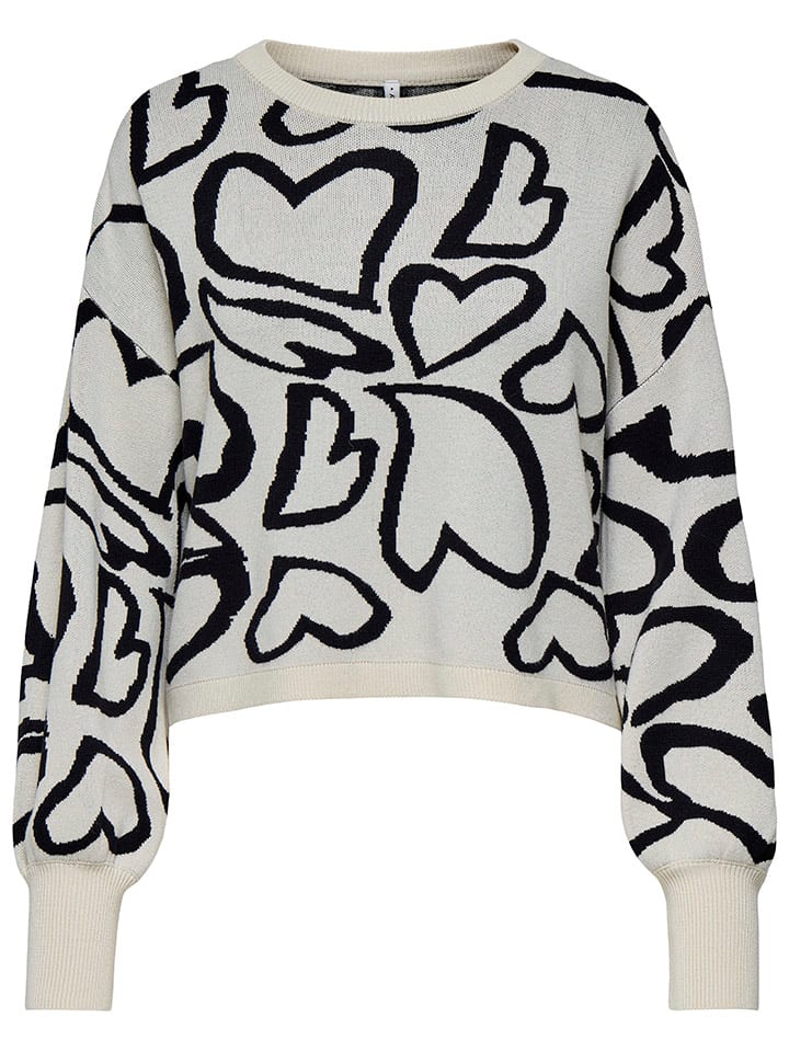 ONLY Pullover in Grau/ Schwarz günstig kaufen