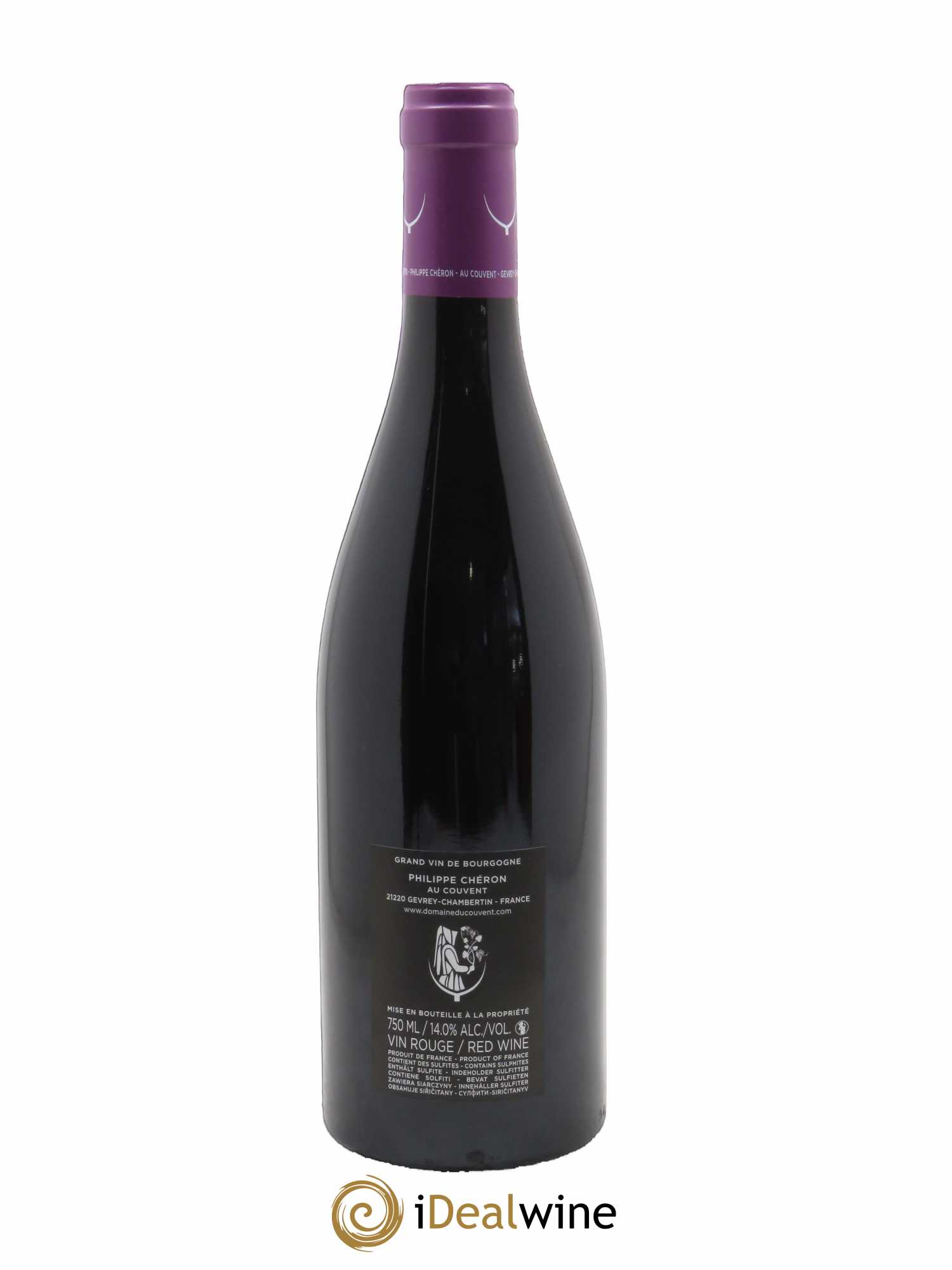 Clos de Vougeot Grand Cru Aux Origines Domaine du Couvent  2019 - Lot de 1 Bouteille