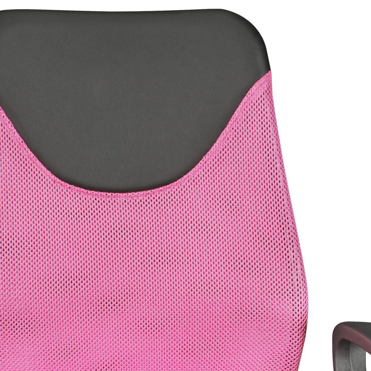 Amstyle Kinder-Drehstuhl KiKa, Schwarz-Pink