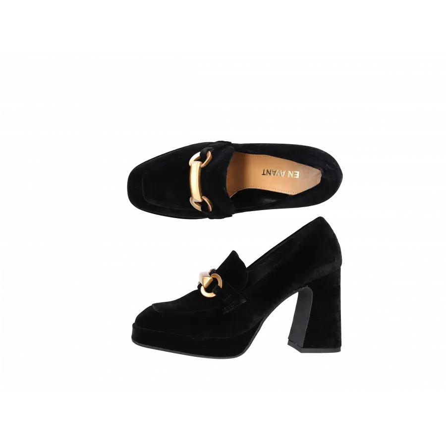 EN AVANT - Pumps 2192 Veloursleder - schwarz