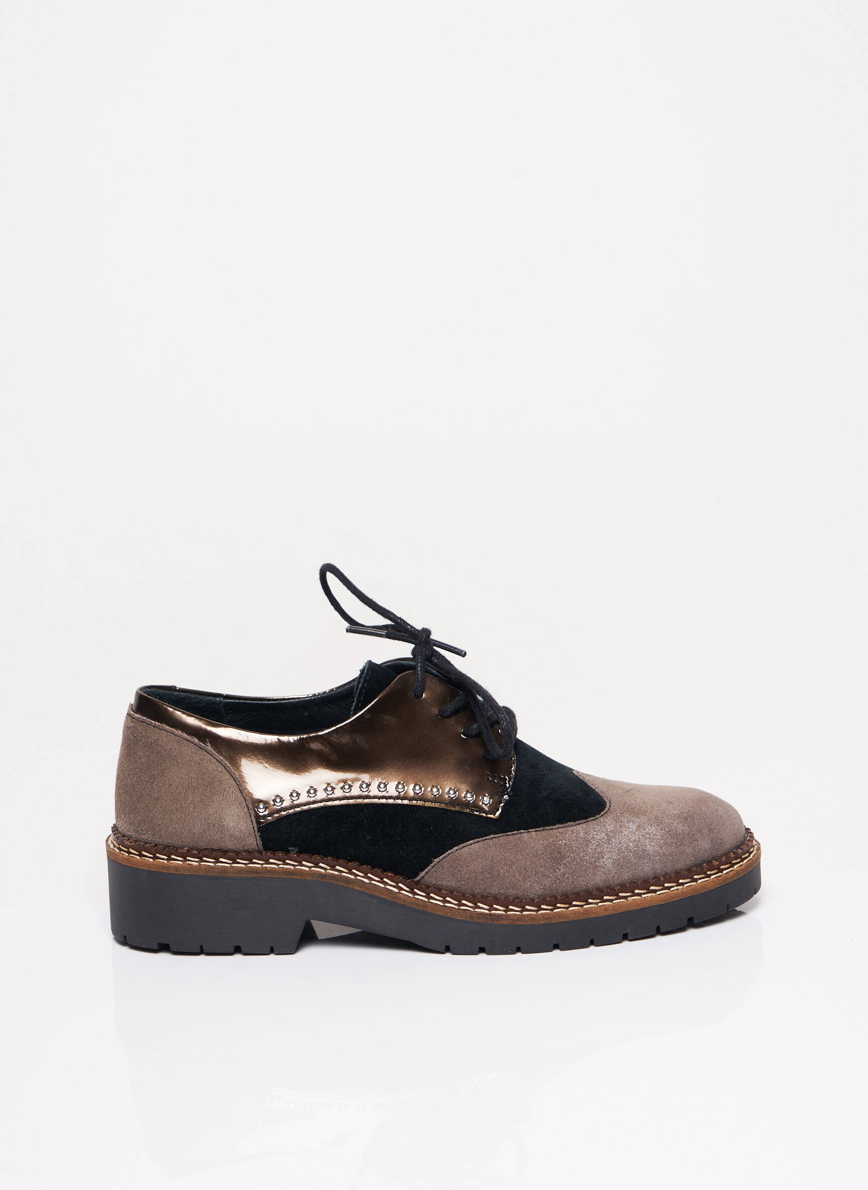 Rebelles Derby Femme couleur marron