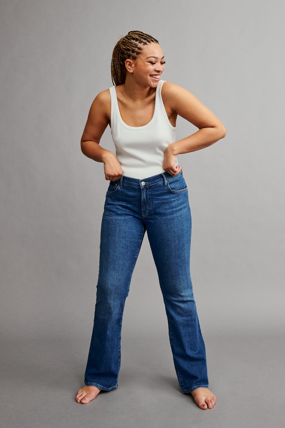 Low waist bootcut jeans